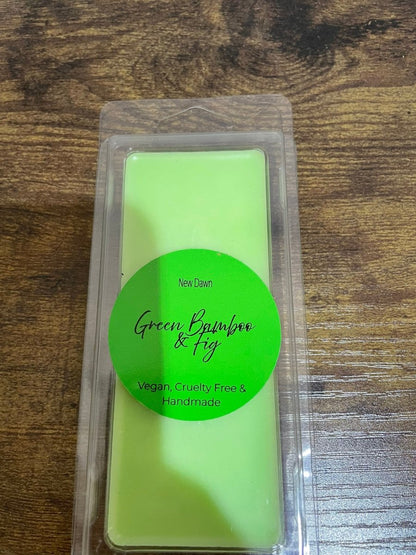 Green Bamboo and Fig Wax Melt - New Dawn