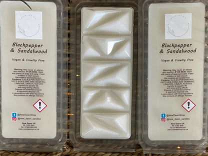 Sandalwood and Blackpepper wax melts - strong scents